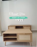 [Package] DESSER 2 In 1 Living Set-Oak - Image 11