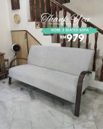 KOBE 123 Seater Bent Wood Sofa-Grey - Image 9