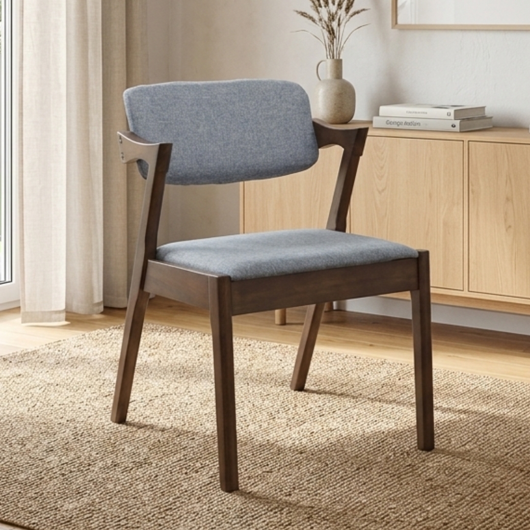 TEXAS CHAIR WAL TEXAS Solid Wood Dining Chair-Walnut - Image 1