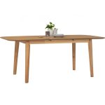 WOVEN 150+45cm Butterfly Extension Dining Table-Oak - Image 4