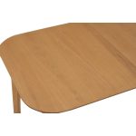 WOVEN 150+45cm Butterfly Extension Dining Table-Oak - Image 13