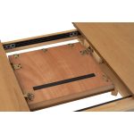 WOVEN 150+45cm Butterfly Extension Dining Table-Oak - Image 11