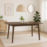 WOVEN 150+45cm Butterfly Extension Dining Table-Oak - Image 2