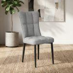 C203A PU Cushion Dining Chair-Grey