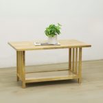 KOFU 80cm Full Solid Wood Coffee Table-Natural - Image 2
