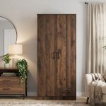 CAIRO 2 Door 1 Drawer Wardrobe-Walnut