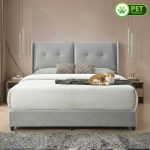 ELISABETH Queen & King Size Pet Friendly Divan Bed-Grey