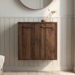 MARIE 2 Door Wall Mounted Shoe Cabinet-3 Colors