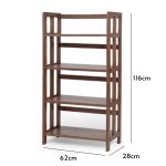 MATES 4 Tier Solid Wood Bookcase-4 Colors - Image 6