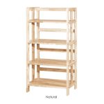 MATES 4 Tier Solid Wood Bookcase-4 Colors - Image 4