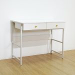 MOONIE 100cm 2 Drawers Study Desk-White - Image 2