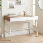 NYSSA 100cm 2 Drawers Study Desk-White