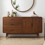 PAGAN 140cm Solid Wood Sideboard-Walnut