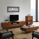 PAGAN 110cm Wooded Coffee Table-Walnut - Image 2