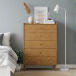 REBEKAH 5 Drawer Chest-Oak