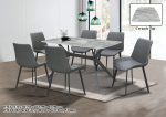 SONJA Ceramic Top 6 Seater Dining Set-Brown - Image 2