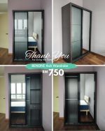 BENONI 4'x6' Sliding Door Wardrobe-2 Colors - Image 9
