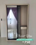 BENONI 4'x6' Sliding Door Wardrobe-2 Colors - Image 8