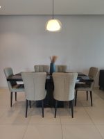 C203A PU Cushion Dining Chair-Grey - Image 9