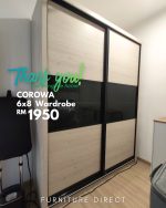 COROWA 6'x8' Sliding Door Wardrobe-3 Colors - Image 6