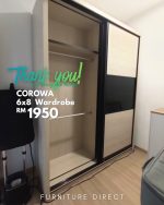 COROWA 6'x8' Sliding Door Wardrobe-3 Colors - Image 5