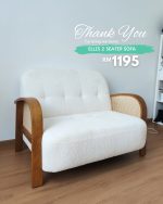 ELLIS Bentwood 3 Seater Sofa-3 Colors - Image 6