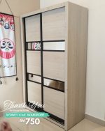 SYDNEY 4'x6' Sliding Door Wardrobe-2 Colors - Image 5