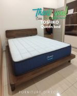 TOSHIKO Full Solid Wood Queen & King Size Bed Frame-Walnut - Image 8