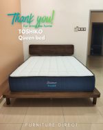 TOSHIKO Full Solid Wood Queen & King Size Bed Frame-Walnut - Image 10