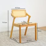 MIDNA 4 Seater Dining Set-Solid Seat - Image 2