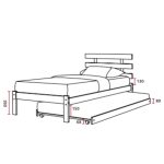 MORWELL Single Size Pull Out Bed-2 Colors - Image 6