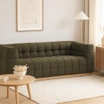 MONROS 3 Seater Pet Friendly Sofa-Leaf Green - Image 2