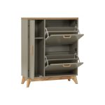 LAGOS Space Saver Shoe Cabinet-Pastel Grey - Image 4