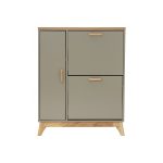 LAGOS Space Saver Shoe Cabinet-Pastel Grey - Image 2