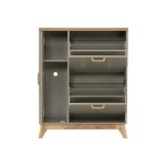 LAGOS Space Saver Shoe Cabinet-Pastel Grey - Image 6