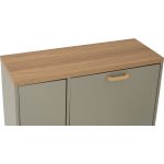 LAGOS Space Saver Shoe Cabinet-Pastel Grey - Image 12