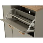 LAGOS Space Saver Shoe Cabinet-Pastel Grey - Image 16