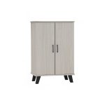 EVERETT 2 Door Shoe Cabinet-Light Oak - Image 2