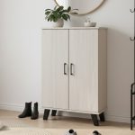 EVERETT 2 Door Shoe Cabinet-Light Oak