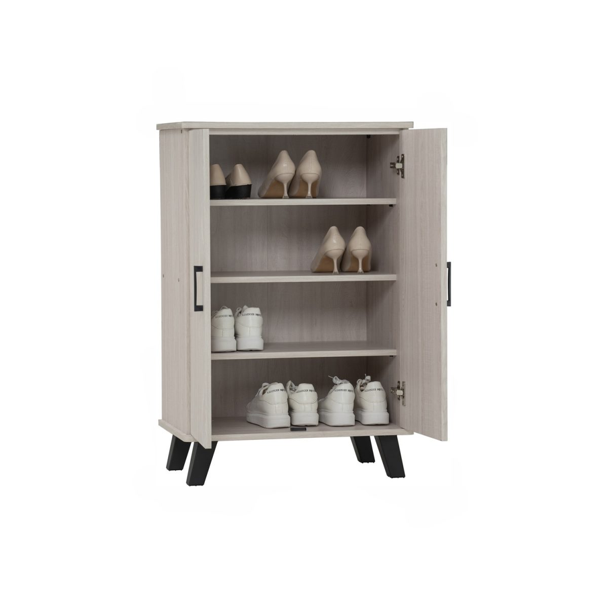 EVERETT 2 Door Shoe Cabinet-Light Oak - Image 8