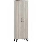 EVERETT 2 Door High Shoe Cabinet-Light Oak - Image 12