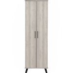 EVERETT 2 Door High Shoe Cabinet-Light Oak - Image 4