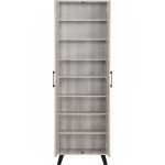 EVERETT 2 Door High Shoe Cabinet-Light Oak - Image 5