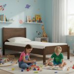 HANA Single Size Wooden Bed Frame-Cocoa