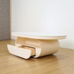 ELENA 130cm Sintered Stone Coffee Table-Cream - Image 7