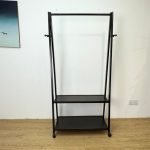 ATSUTA Wooden A-Shaped Garment Rack-Cappuccino - Image 3