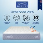 Back-Pedic EPIC 12 Inch pocketed Spring Mattress-4 Sizes