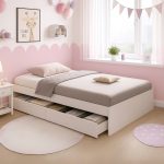 CALISTA Single Size Drawers Bed Base-White