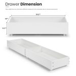 CALISTA Single Size Drawers Bed Base-White - Image 3