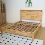 OGAKI Queen Full Solid Wood Bed Frames-Natural - Image 10